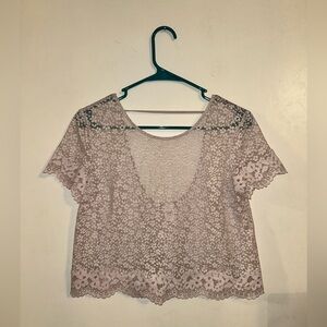 Victoria’s Secret NWOT Lace Floral Women Top Cream Size Small